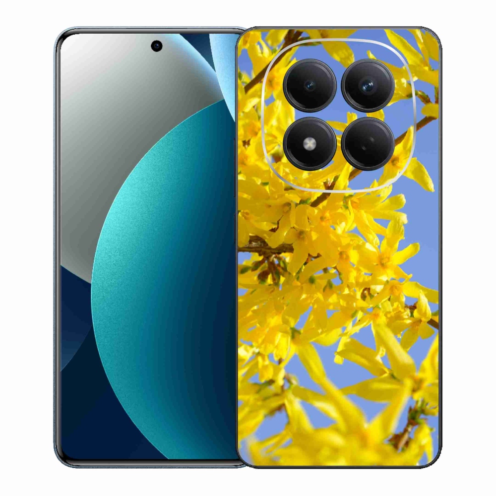 Gelový kryt mmCase na Xiaomi Redmi Note 15 Pro - žluté květy