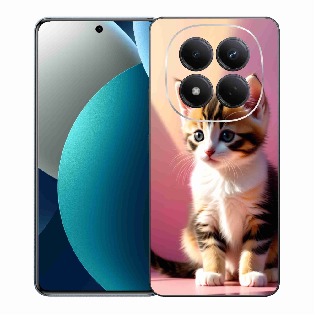 Gelový kryt mmCase na Xiaomi Redmi Note 15 Pro - zvědavé kotě 2