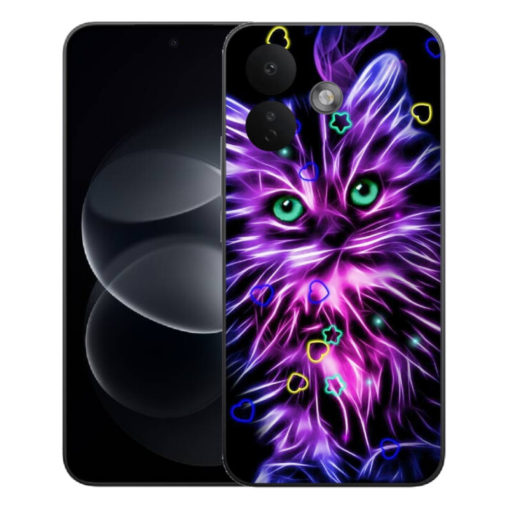 Gelový kryt mmCase na Xiaomi Redmi Note 17 Pro 5G - abstraktní kočka