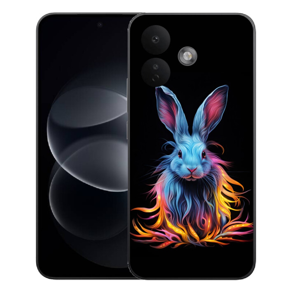 Gelový kryt mmCase na Xiaomi Redmi Note 17 Pro 5G - abstraktní zajíc