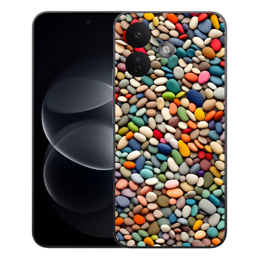 Gelový kryt mmCase na Xiaomi Redmi Note 17 Pro 5G - barevné kamínky 2