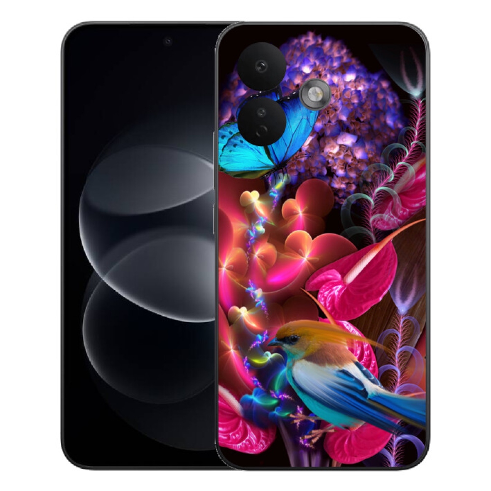 Gelový kryt mmCase na Xiaomi Redmi Note 17 Pro 5G - barevné květiny