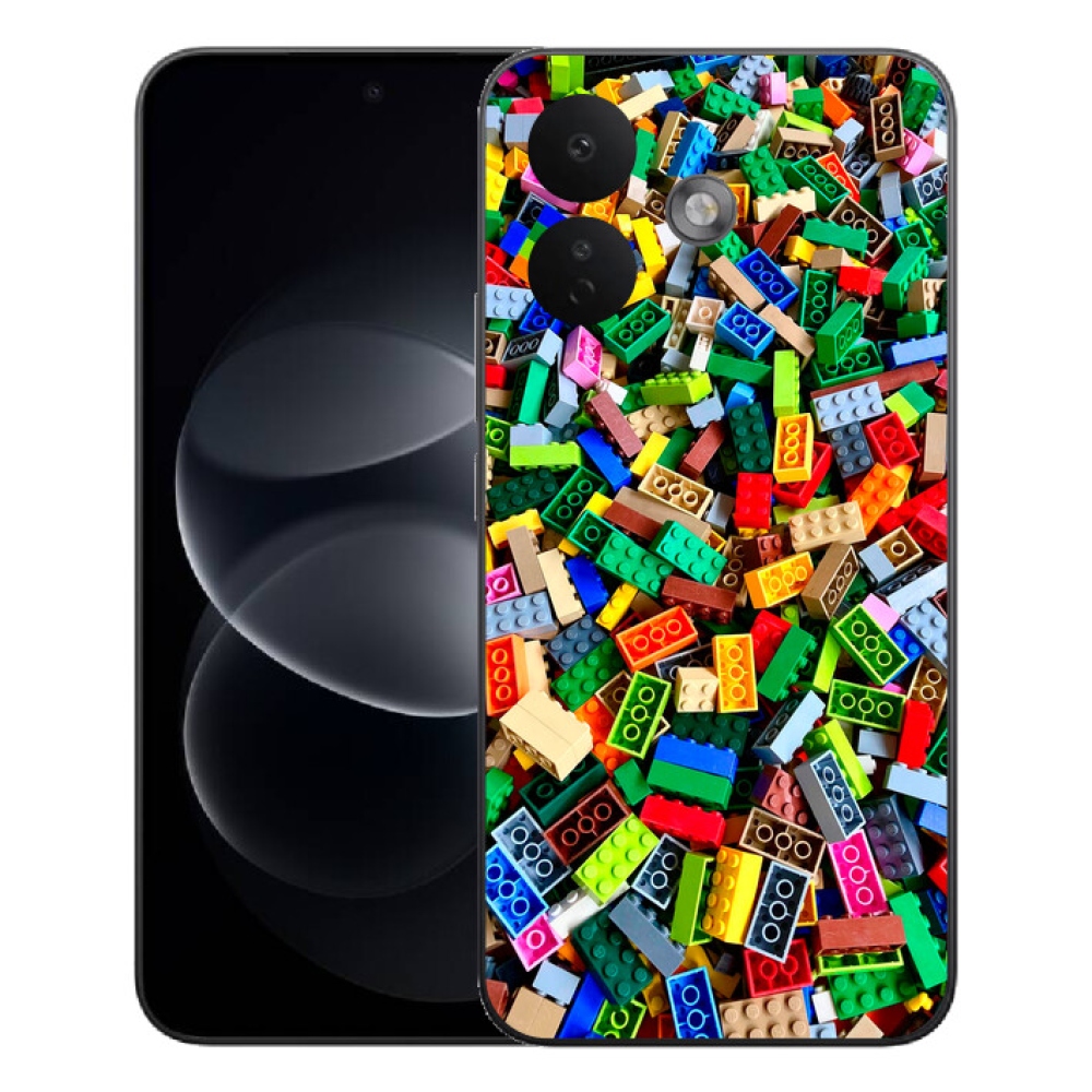 Gelový kryt mmCase na Xiaomi Redmi Note 17 Pro 5G - barevné stavební kostky
