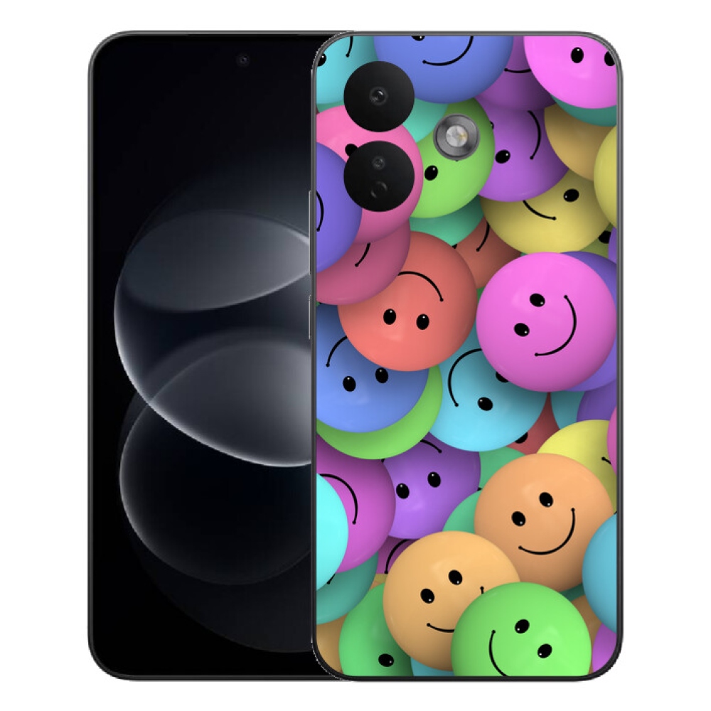 Gelový kryt mmCase na Xiaomi Redmi Note 17 Pro 5G - barevní smajlíci