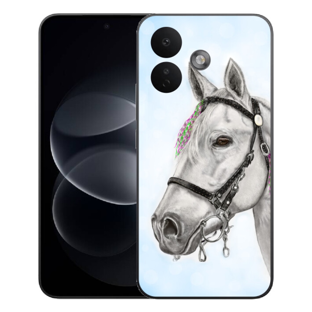 Gelový kryt mmCase na Xiaomi Redmi Note 17 Pro 5G - bílý kůň 1