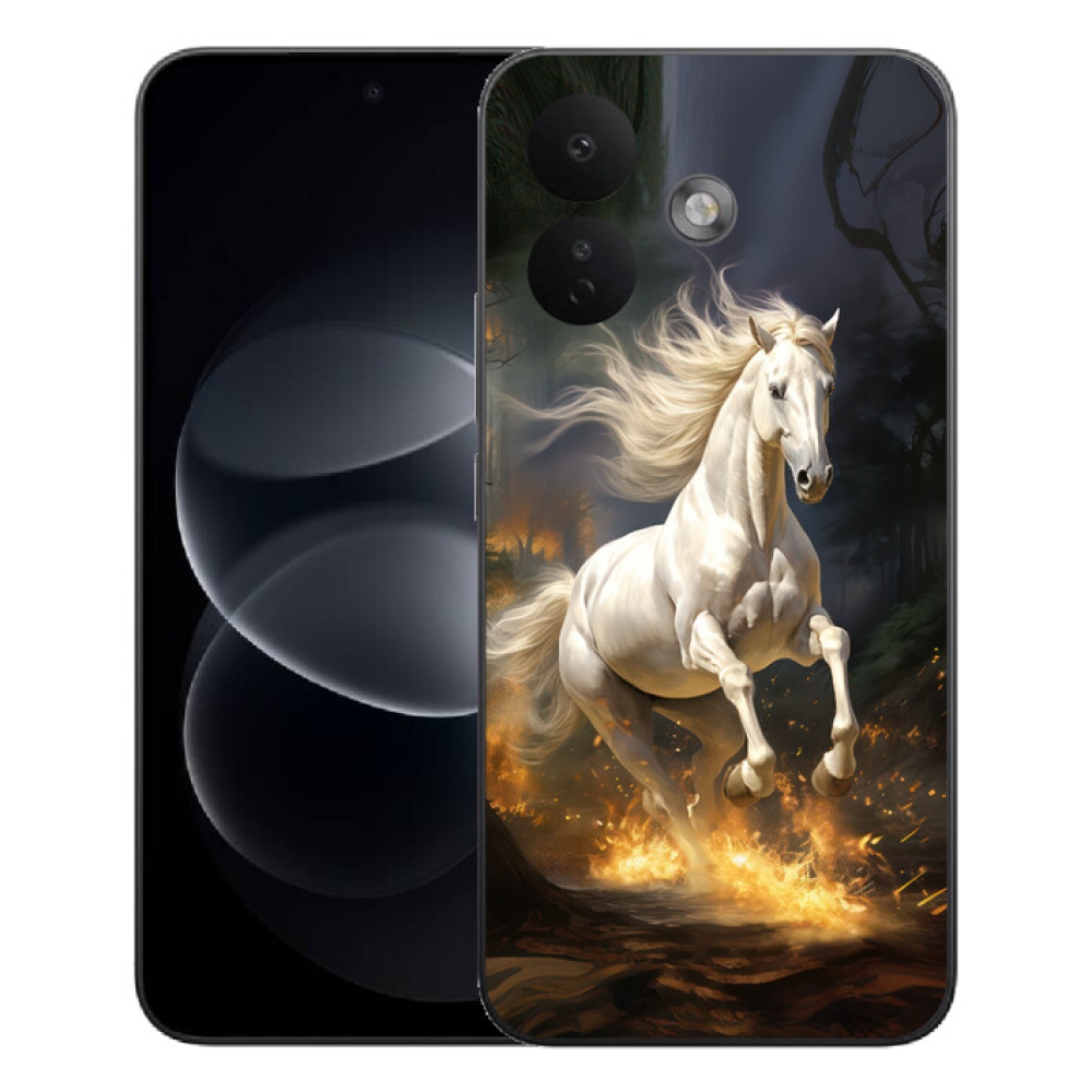 Gelový kryt mmCase na Xiaomi Redmi Note 17 Pro 5G - bílý kůň 2