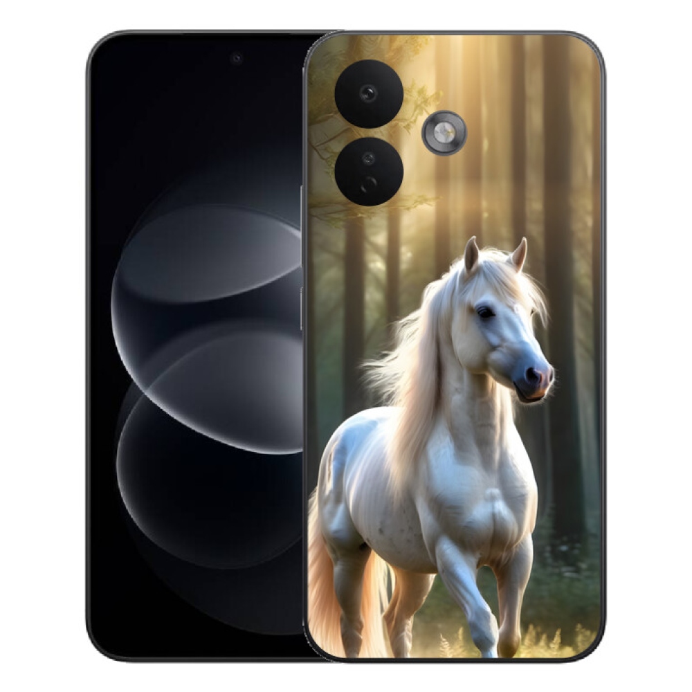Gelový kryt mmCase na Xiaomi Redmi Note 17 Pro 5G - bílý kůň 3