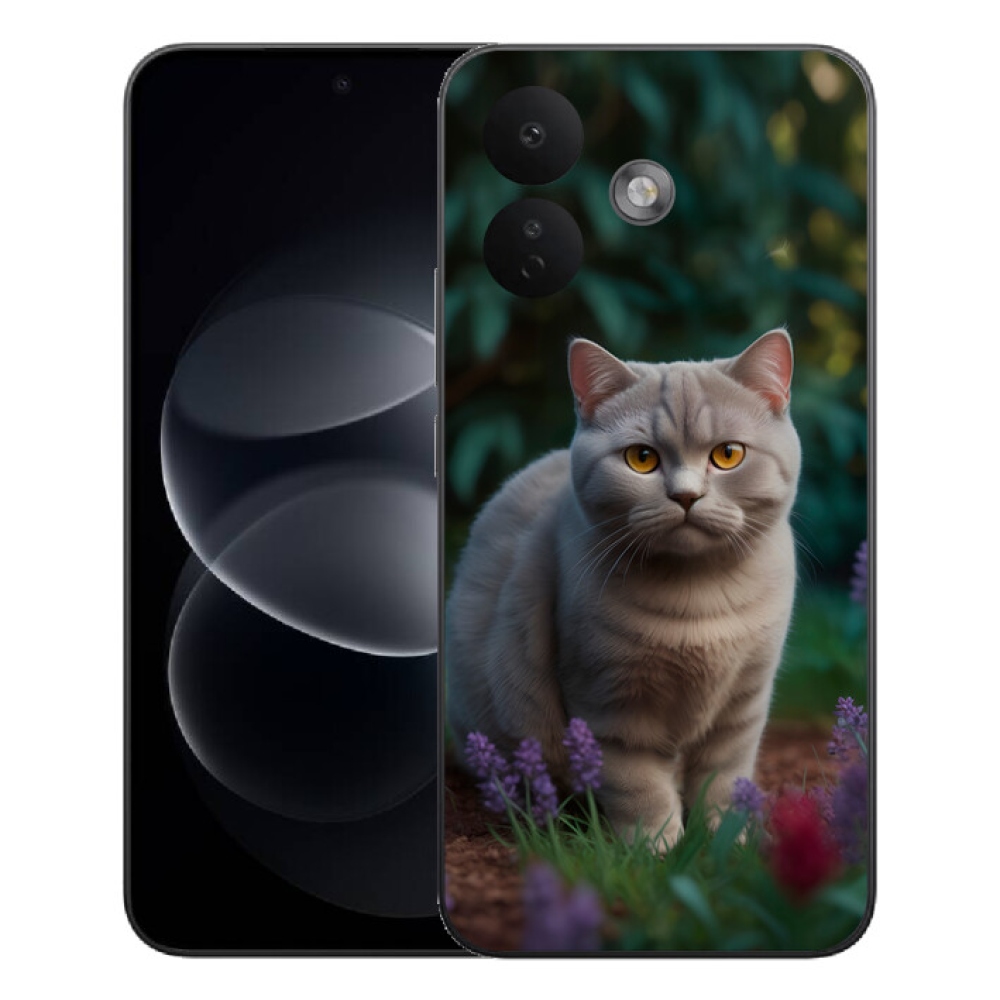 Gelový kryt mmCase na Xiaomi Redmi Note 17 Pro 5G - britská kočka