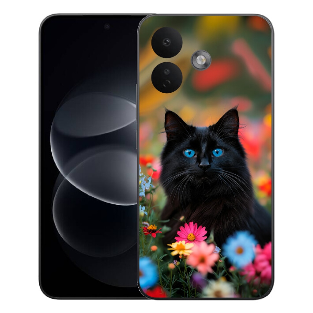 Gelový kryt mmCase na Xiaomi Redmi Note 17 Pro 5G - černé kotě 4