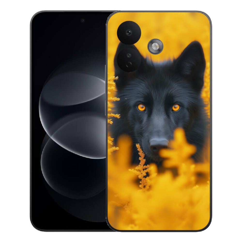 Gelový kryt mmCase na Xiaomi Redmi Note 17 Pro 5G - černý vlk 2