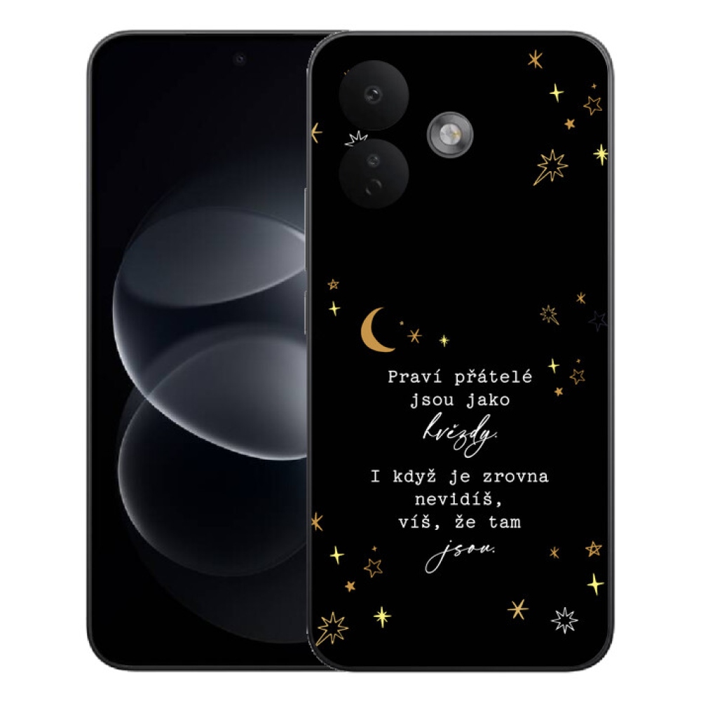 Gelový kryt mmCase na Xiaomi Redmi Note 17 Pro 5G - citát 6 černé pozadí