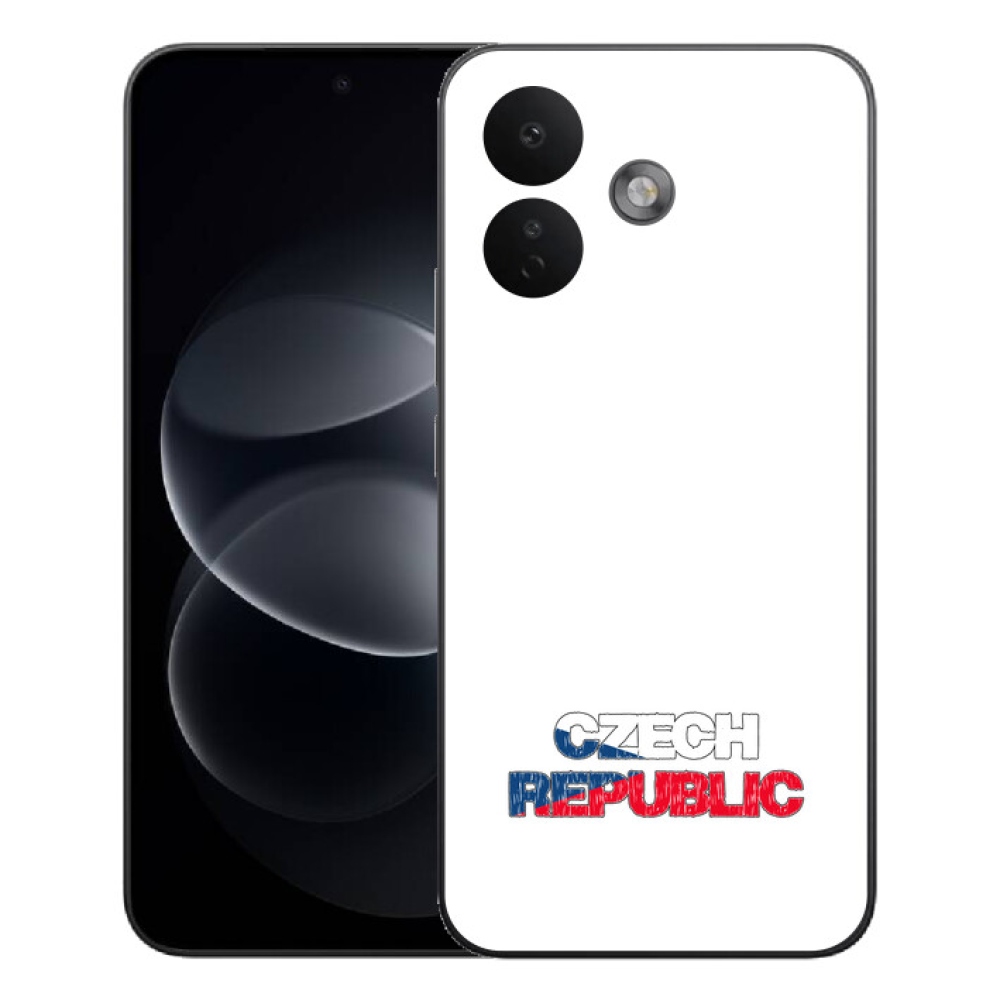 Gelový kryt mmCase na Xiaomi Redmi Note 17 Pro 5G - Czech Republic bílé pozadí