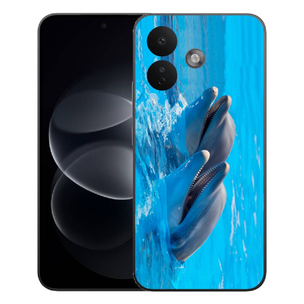 Gelový kryt mmCase na Xiaomi Redmi Note 17 Pro 5G - delfíni