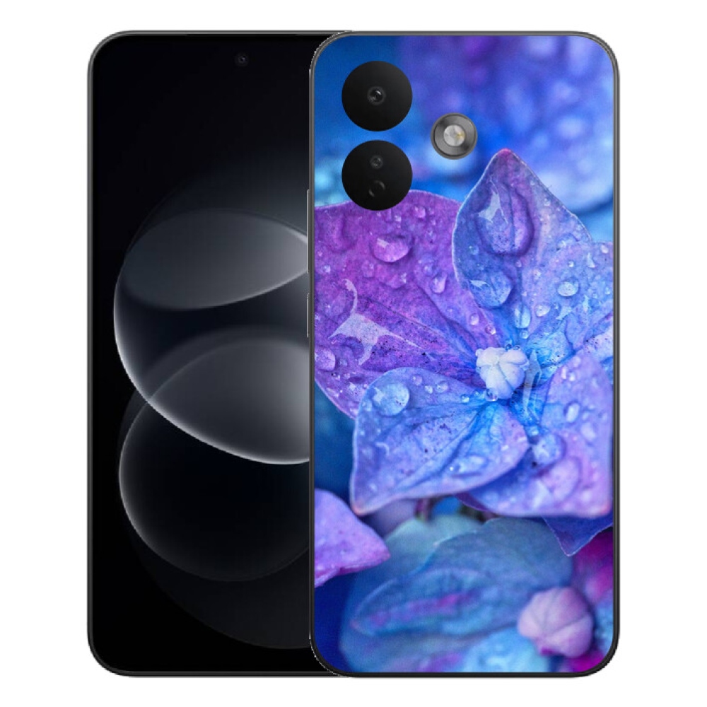 Gelový kryt mmCase na Xiaomi Redmi Note 17 Pro 5G - fialový květ