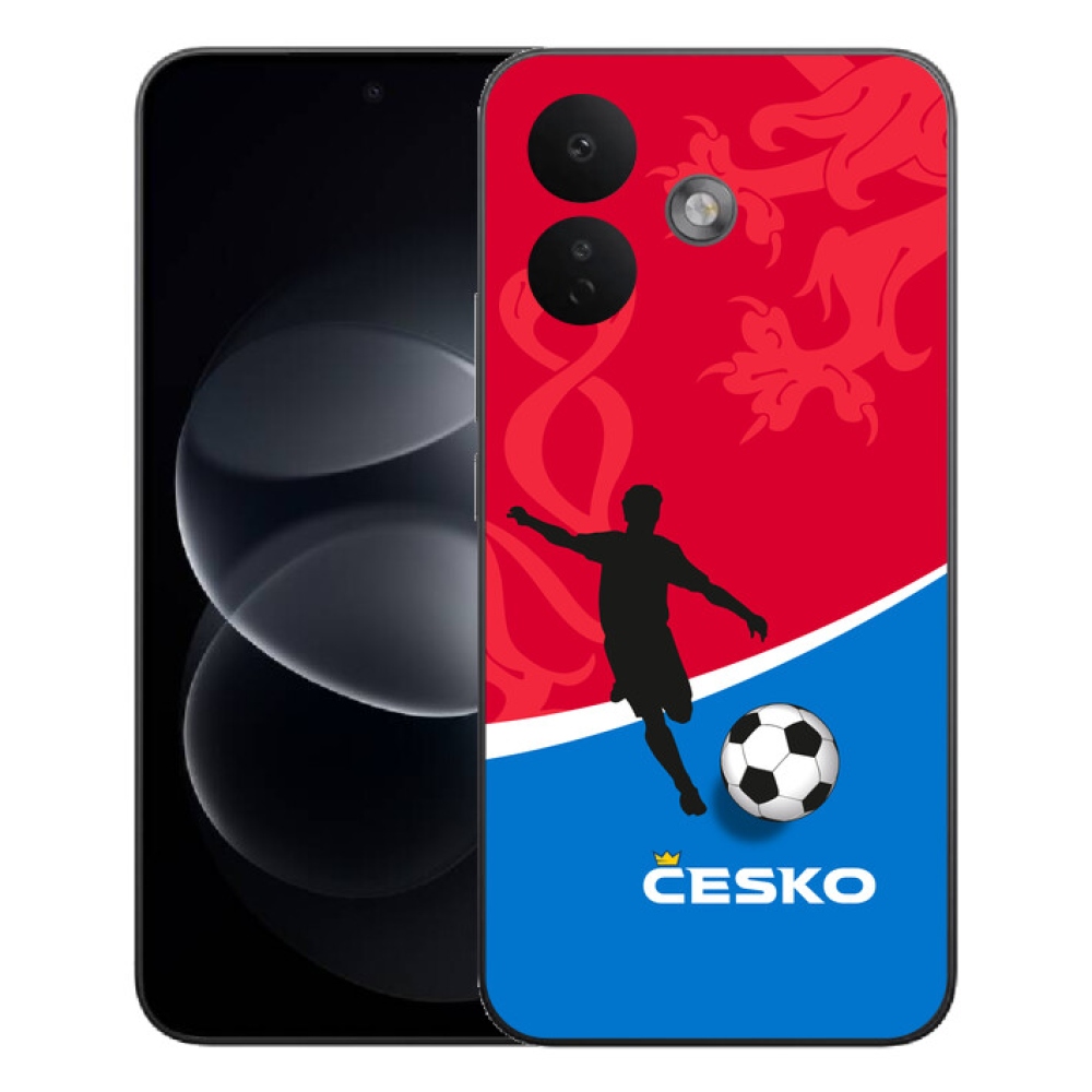Gelový kryt mmCase na Xiaomi Redmi Note 17 Pro 5G - fotbal Česko