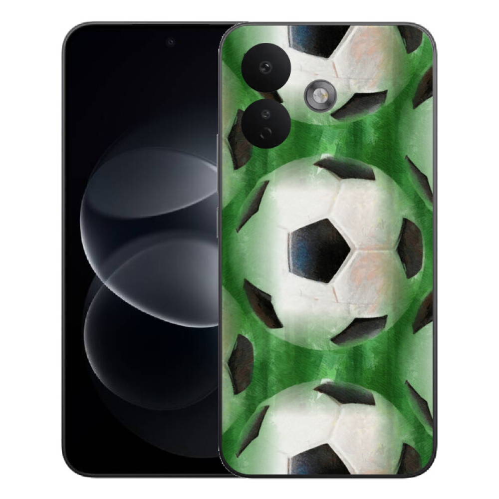 Gelový kryt mmCase na Xiaomi Redmi Note 17 Pro 5G - fotbalový míč