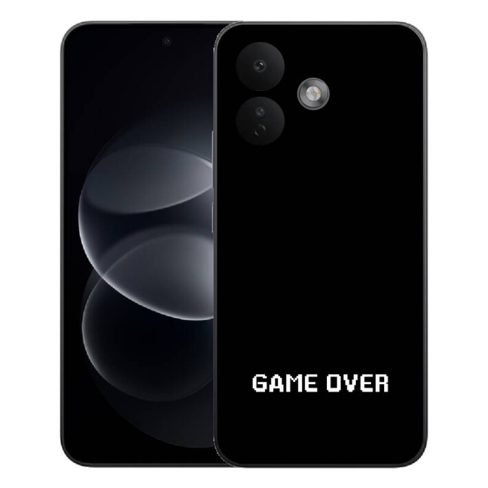 Gelový kryt mmCase na Xiaomi Redmi Note 17 Pro 5G - game over černé pozadí