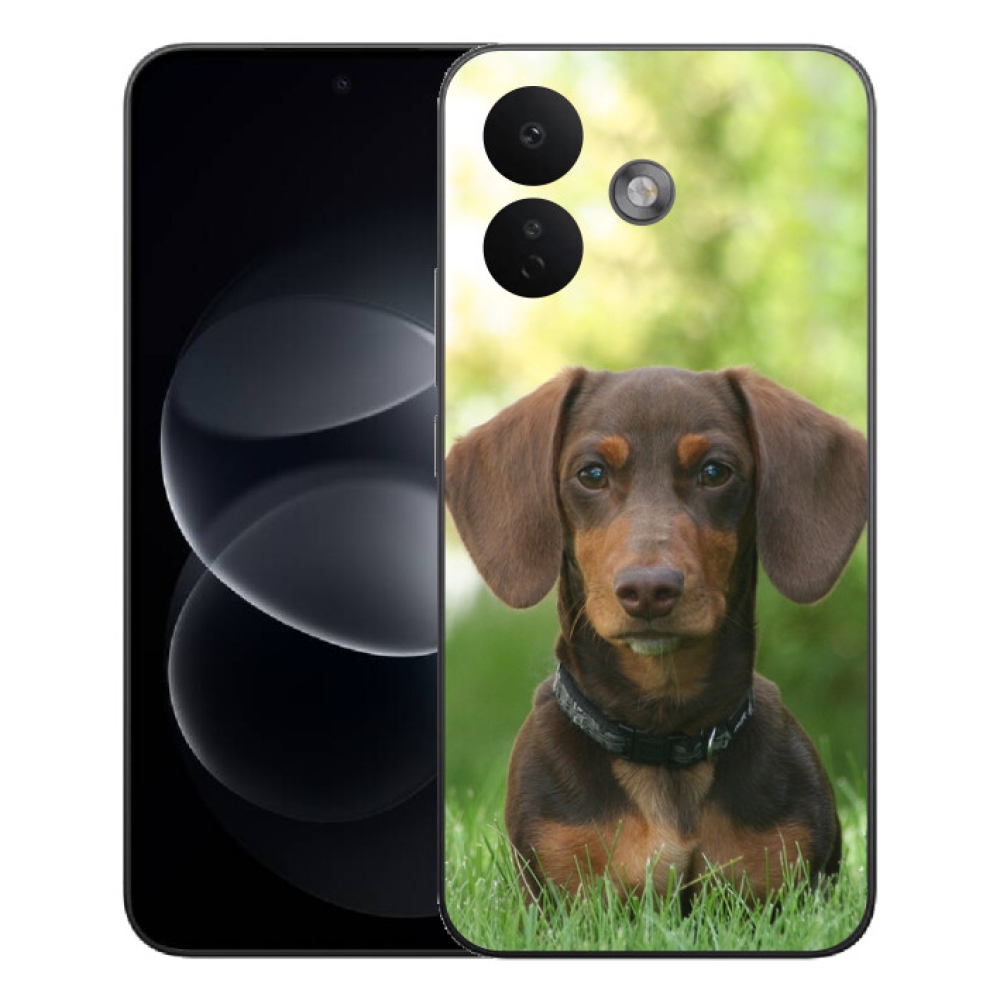 Gelový kryt mmCase na Xiaomi Redmi Note 17 Pro 5G - hnědý jezevčík