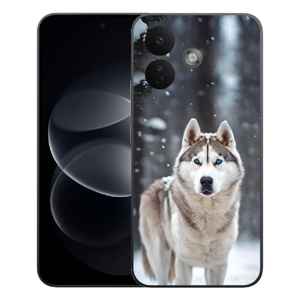 Gelový kryt mmCase na Xiaomi Redmi Note 17 Pro 5G - husky 2