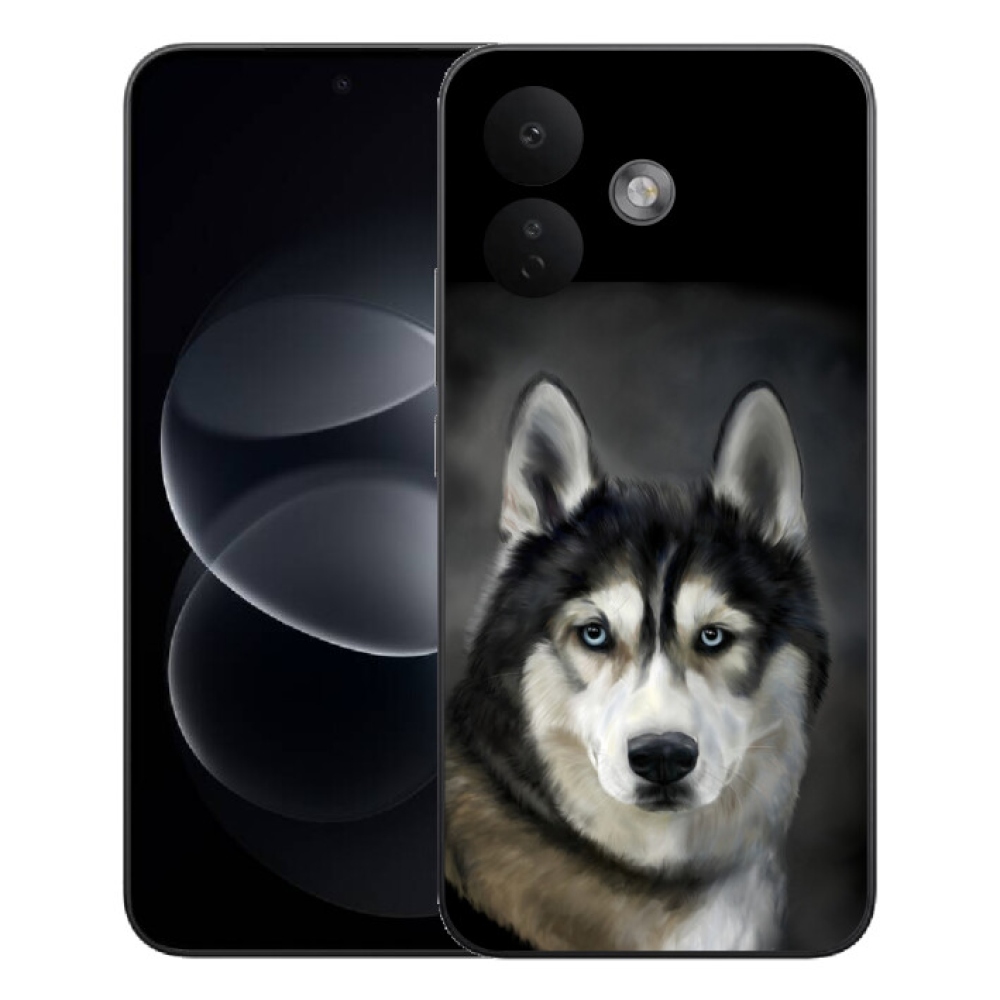 Gelový kryt mmCase na Xiaomi Redmi Note 17 Pro 5G - husky