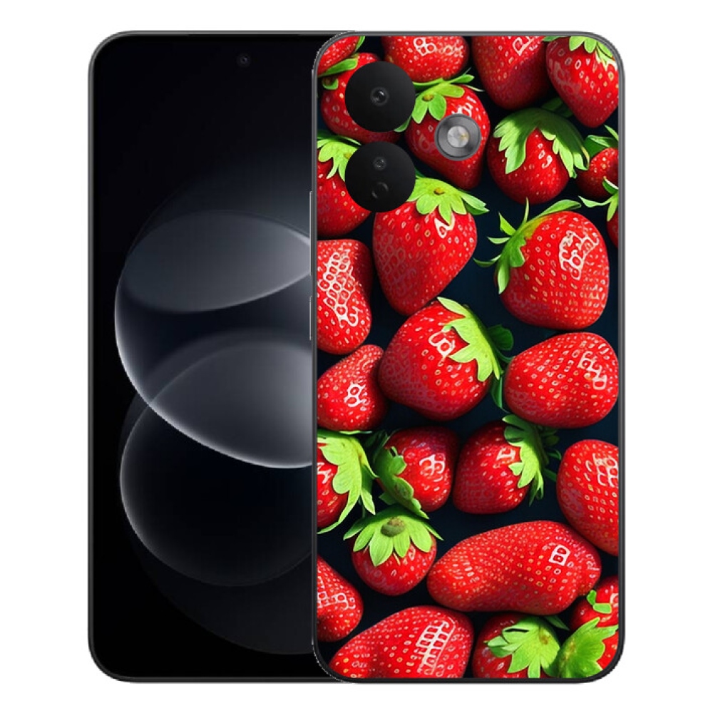 Gelový kryt mmCase na Xiaomi Redmi Note 17 Pro 5G - jahody