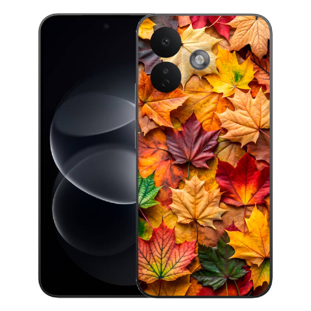 Gelový kryt mmCase na Xiaomi Redmi Note 17 Pro 5G - javorové listy 2