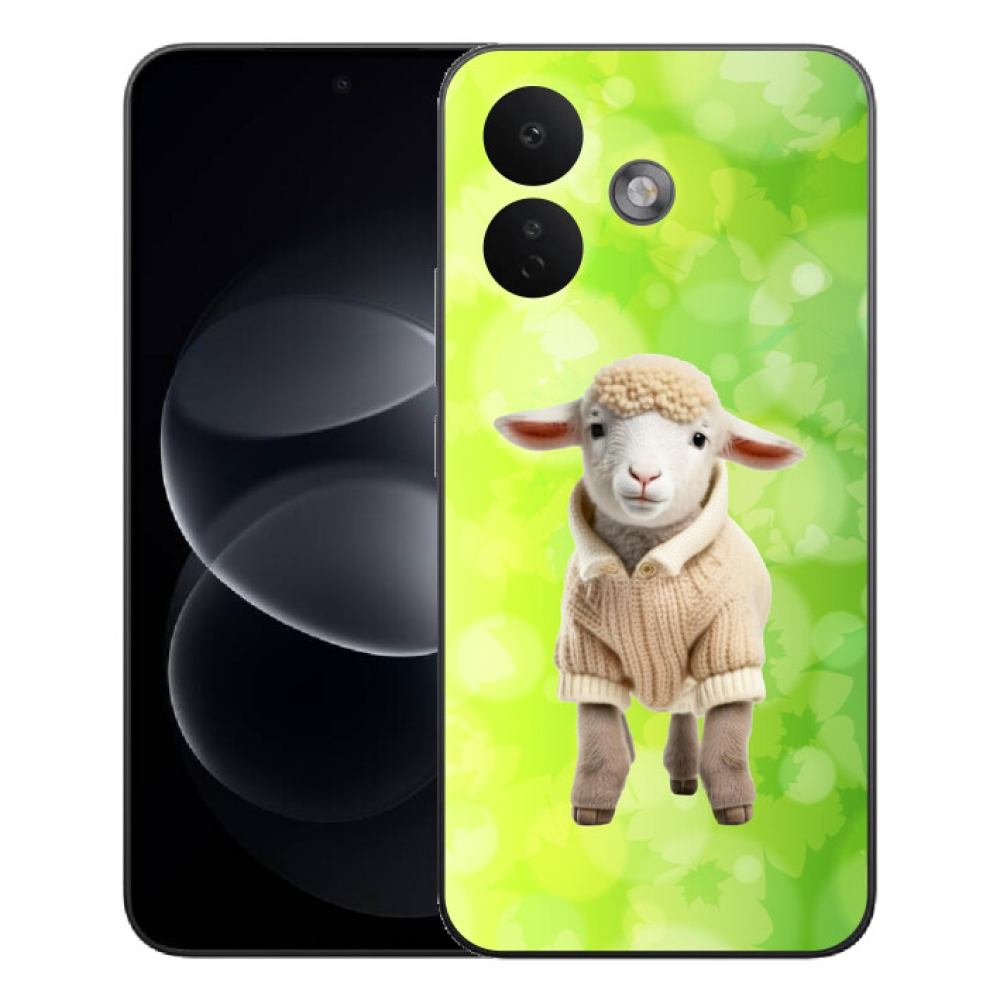 Gelový kryt mmCase na Xiaomi Redmi Note 17 Pro 5G - jehně ve svetru
