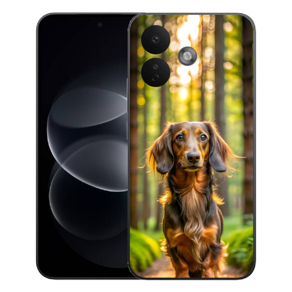 Gelový kryt mmCase na Xiaomi Redmi Note 17 Pro 5G - jezevčík 4