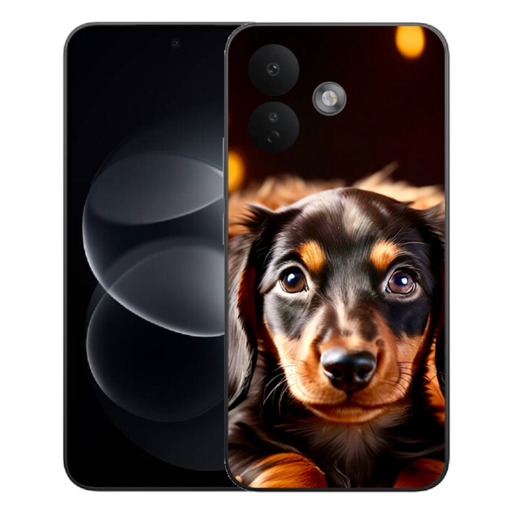 Gelový kryt mmCase na Xiaomi Redmi Note 17 Pro 5G - jezevčík