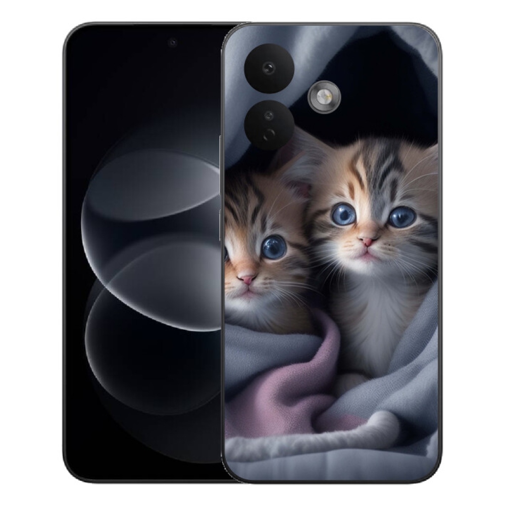 Gelový kryt mmCase na Xiaomi Redmi Note 17 Pro 5G - kočičí duo 2