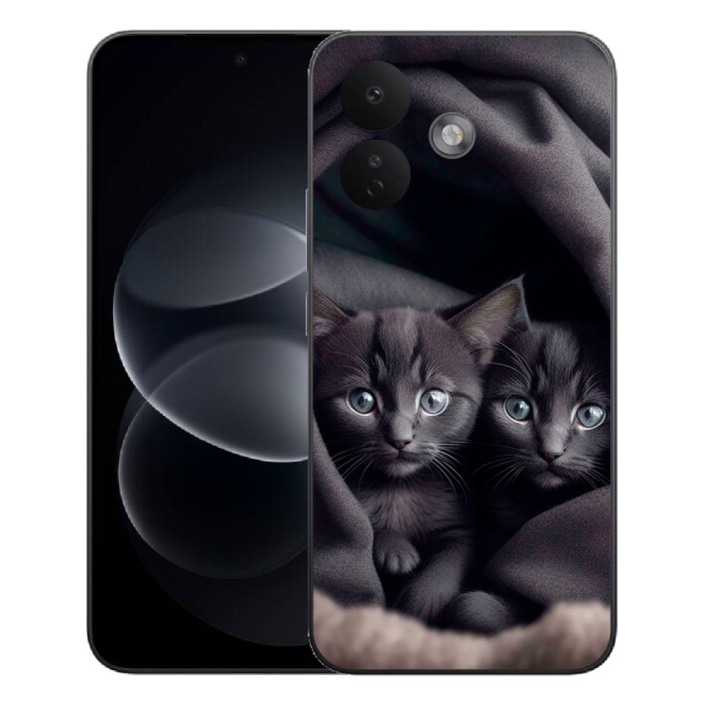 Gelový kryt mmCase na Xiaomi Redmi Note 17 Pro 5G - kočičí duo