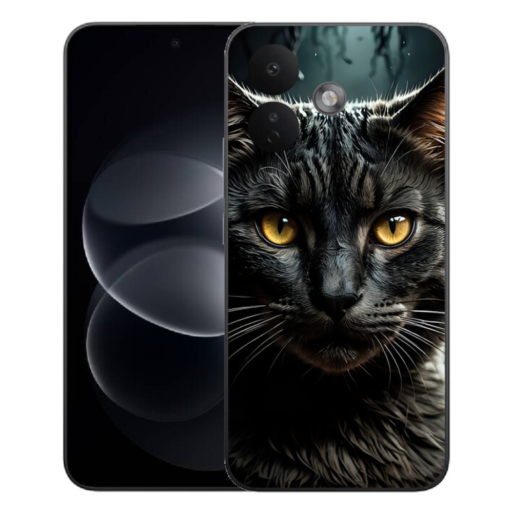 Gelový kryt mmCase na Xiaomi Redmi Note 17 Pro 5G - kočičí pohled 3