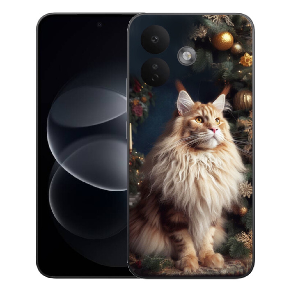 Gelový kryt mmCase na Xiaomi Redmi Note 17 Pro 5G - kočka u stromku