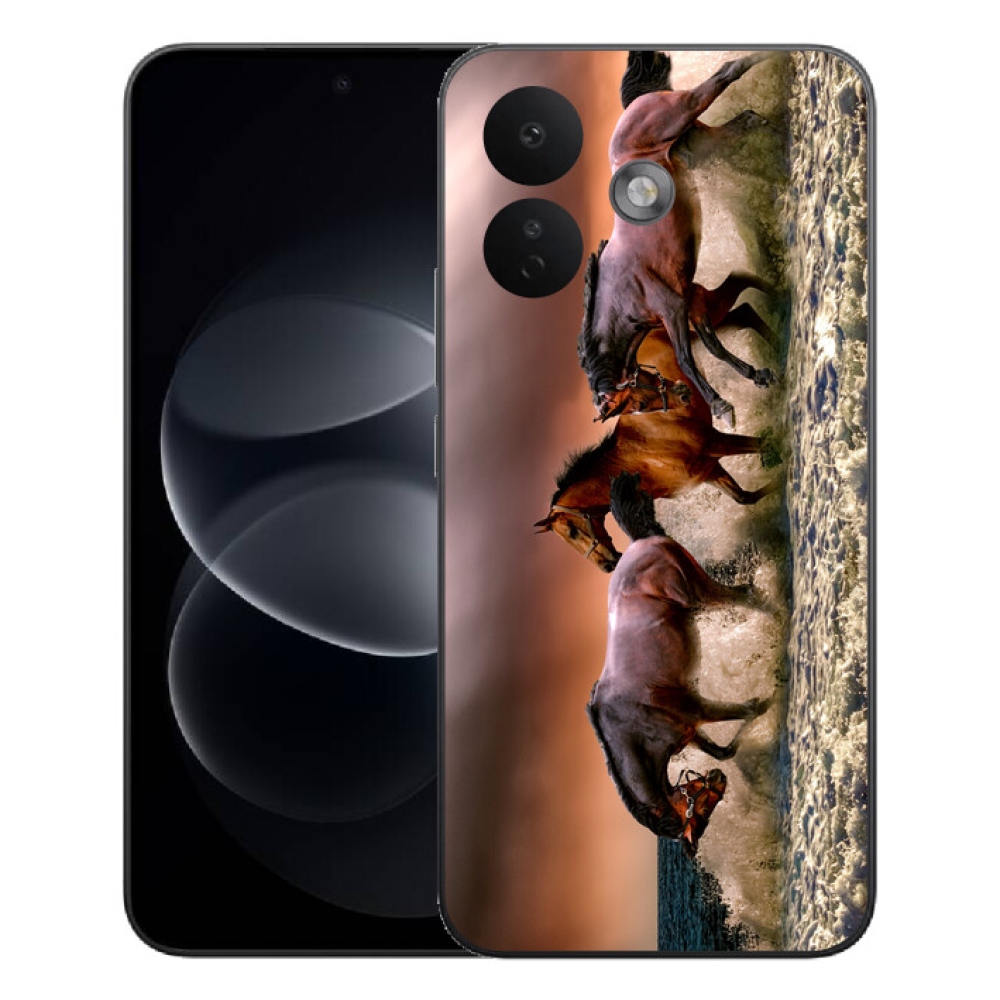 Gelový kryt mmCase na Xiaomi Redmi Note 17 Pro 5G - koně 1