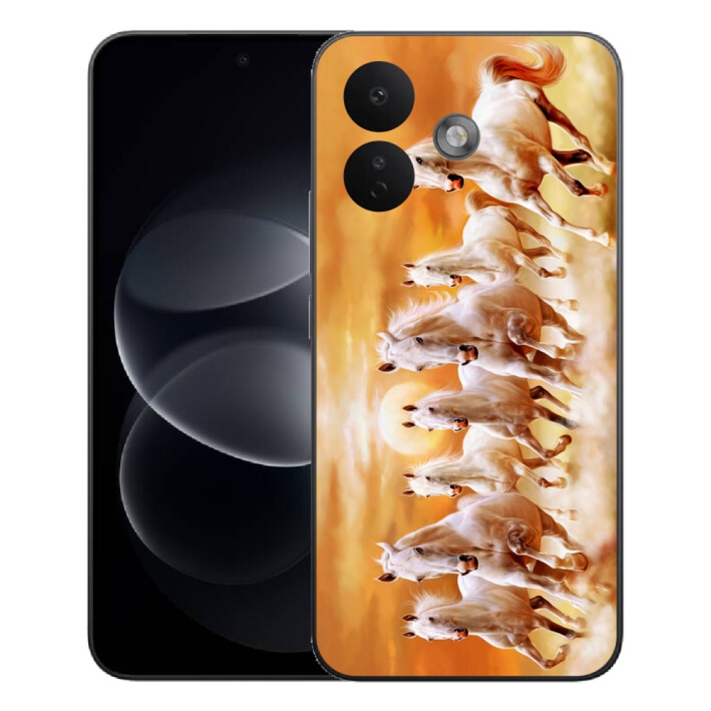 Gelový kryt mmCase na Xiaomi Redmi Note 17 Pro 5G - koně 2