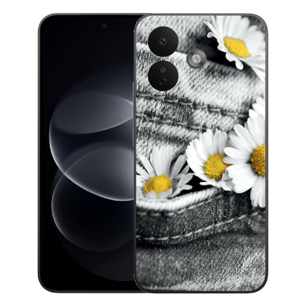 Gelový kryt mmCase na Xiaomi Redmi Note 17 Pro 5G - kopretiny