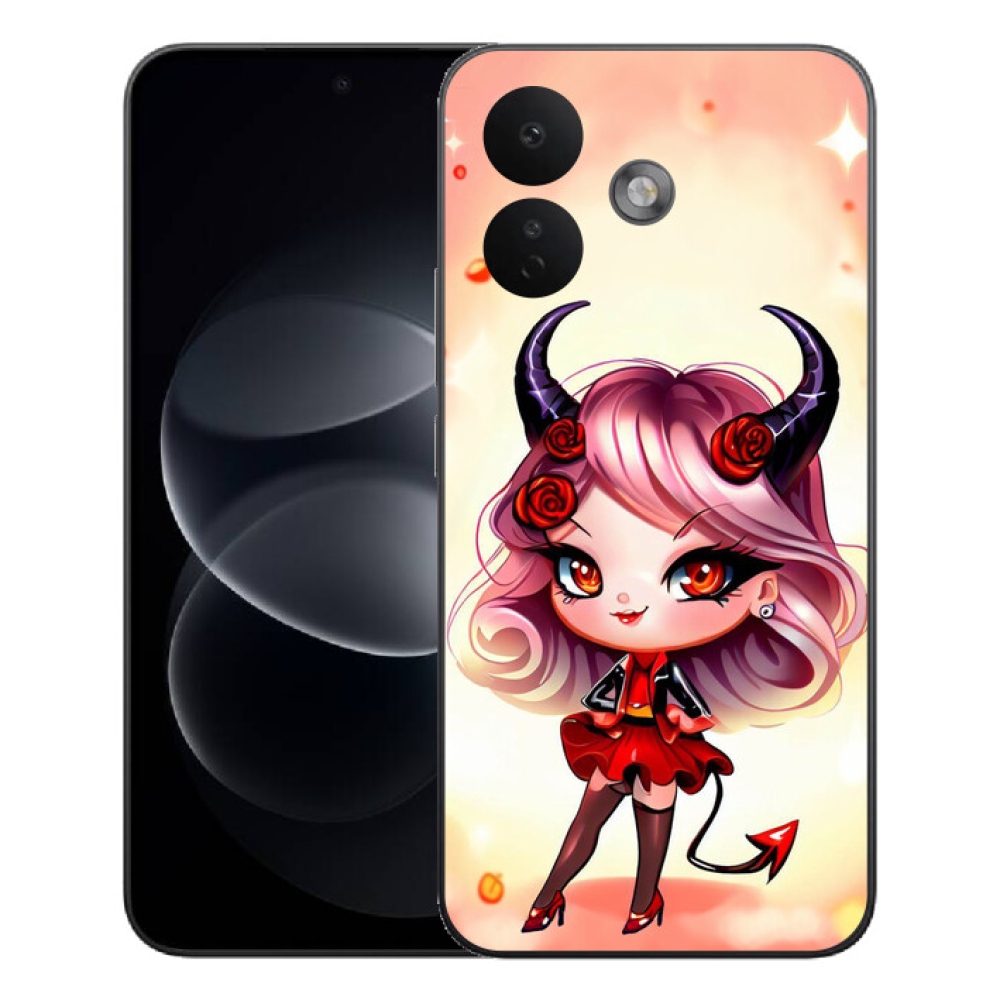 Gelový kryt mmCase na Xiaomi Redmi Note 17 Pro 5G - kreslená čertice