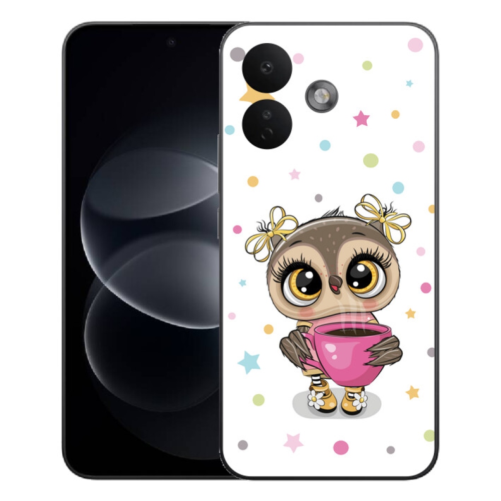 Gelový kryt mmCase na Xiaomi Redmi Note 17 Pro 5G - kreslená sovička