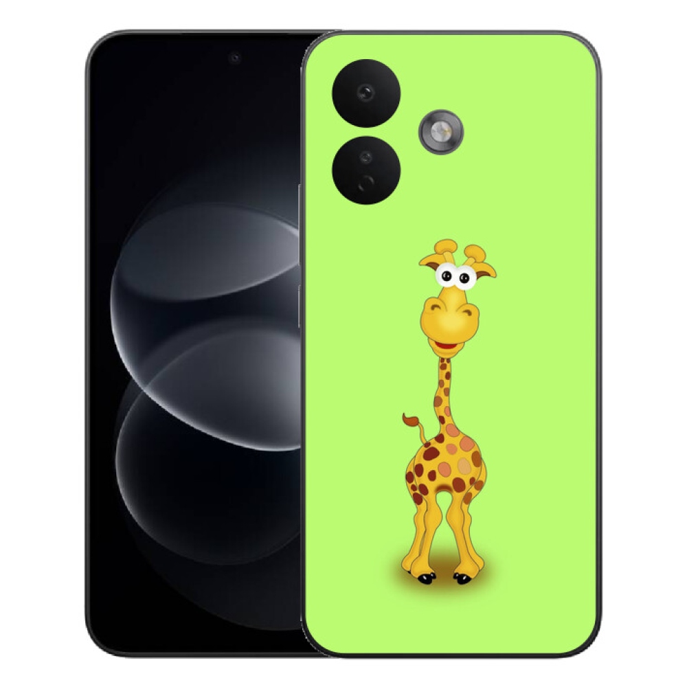 Gelový kryt mmCase na Xiaomi Redmi Note 17 Pro 5G - kreslená žirafa