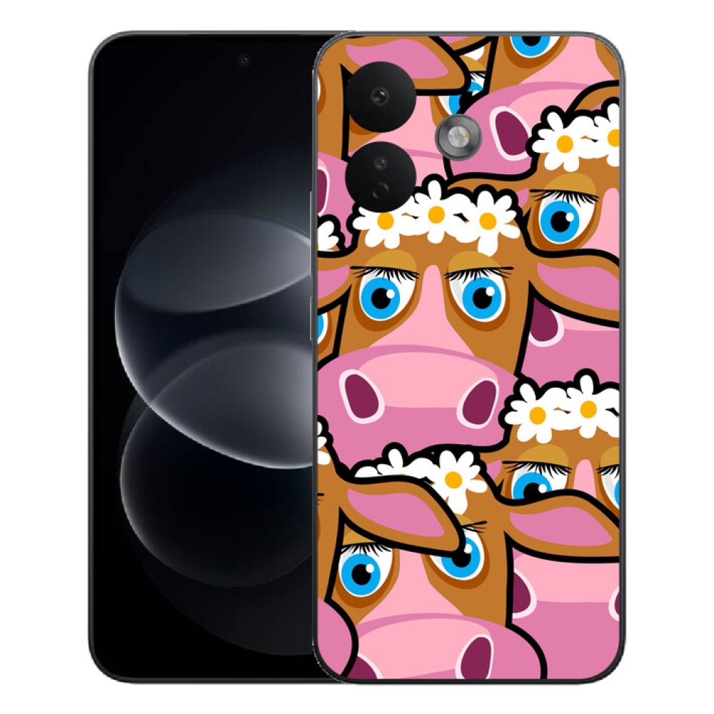 Gelový kryt mmCase na Xiaomi Redmi Note 17 Pro 5G - kreslené kravičky