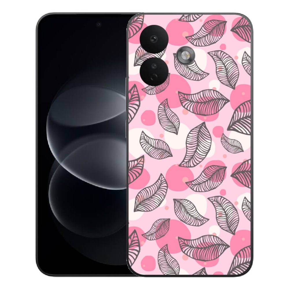 Gelový kryt mmCase na Xiaomi Redmi Note 17 Pro 5G - kreslené padající listy