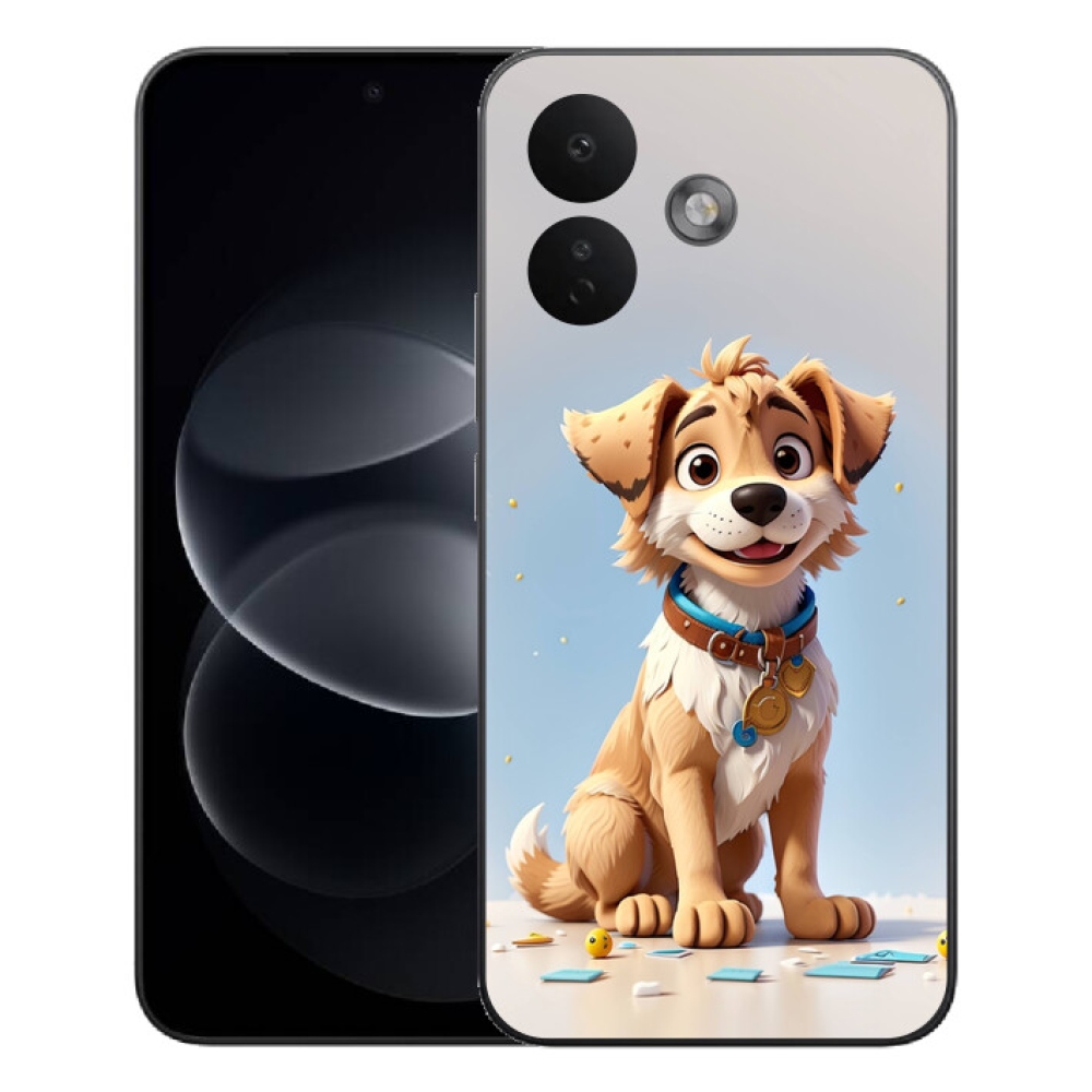Gelový kryt mmCase na Xiaomi Redmi Note 17 Pro 5G - kreslené štěně