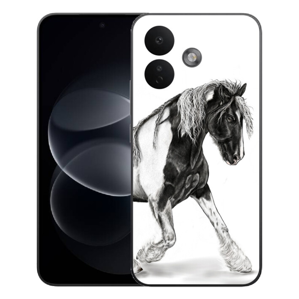 Gelový kryt mmCase na Xiaomi Redmi Note 17 Pro 5G - kůň