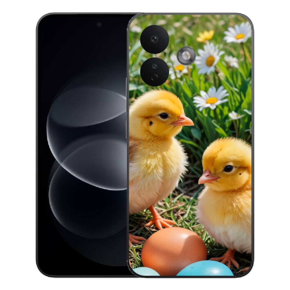 Gelový kryt mmCase na Xiaomi Redmi Note 17 Pro 5G - kuřátka