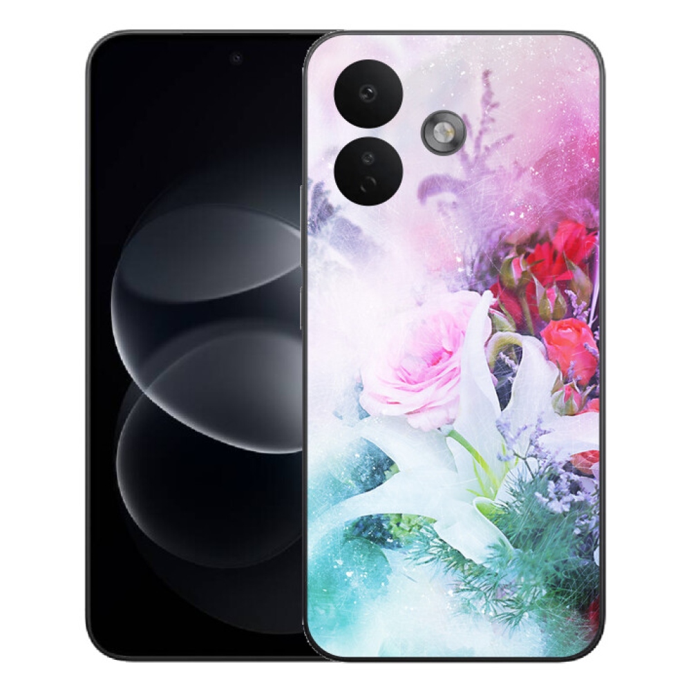 Gelový kryt mmCase na Xiaomi Redmi Note 17 Pro 5G - květiny 4
