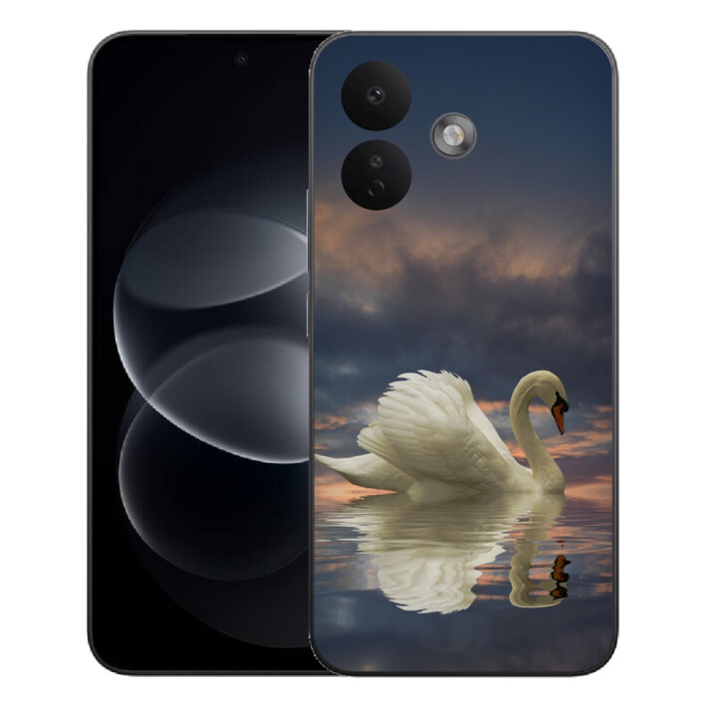 Gelový kryt mmCase na Xiaomi Redmi Note 17 Pro 5G - labuť