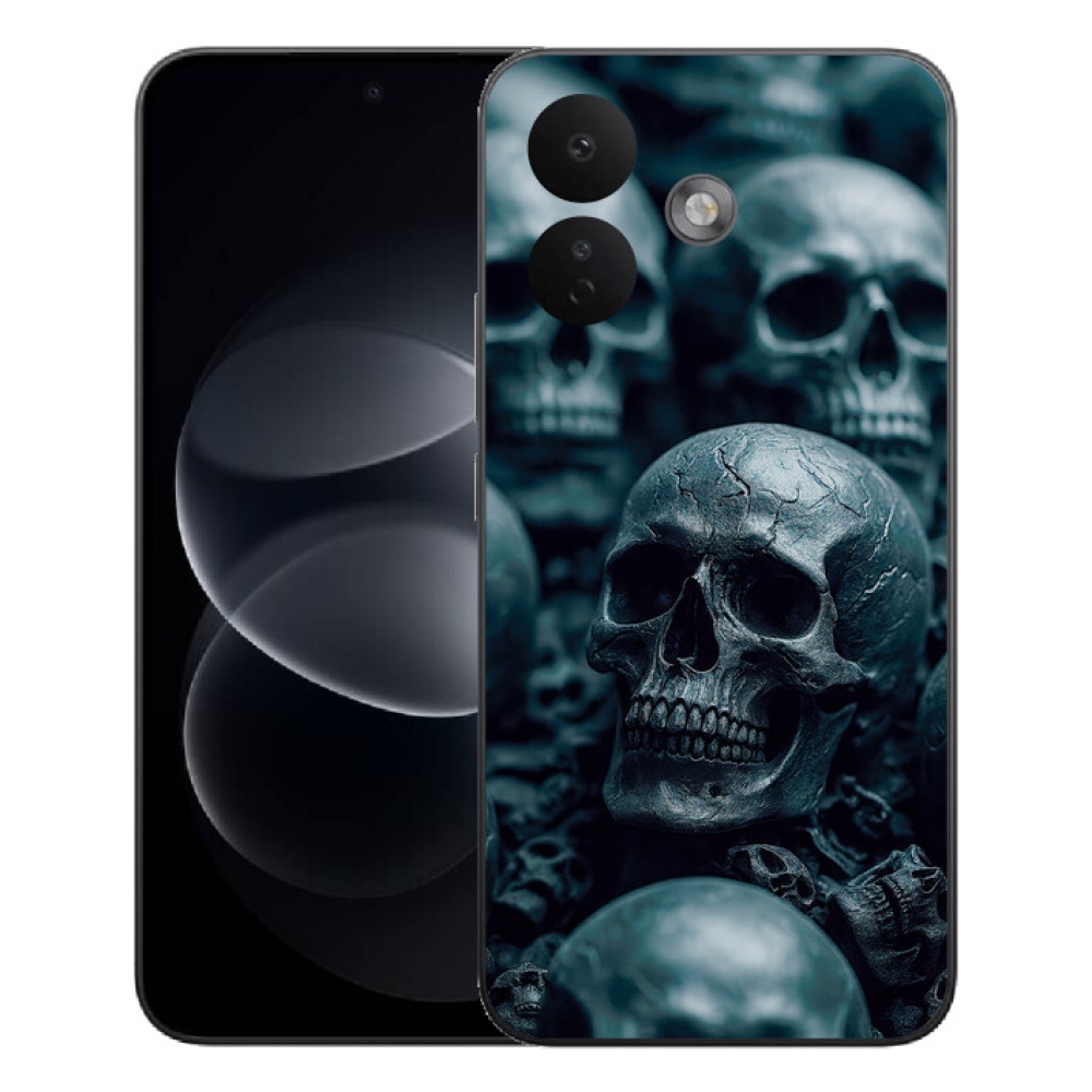 Gelový kryt mmCase na Xiaomi Redmi Note 17 Pro 5G - lebka 2