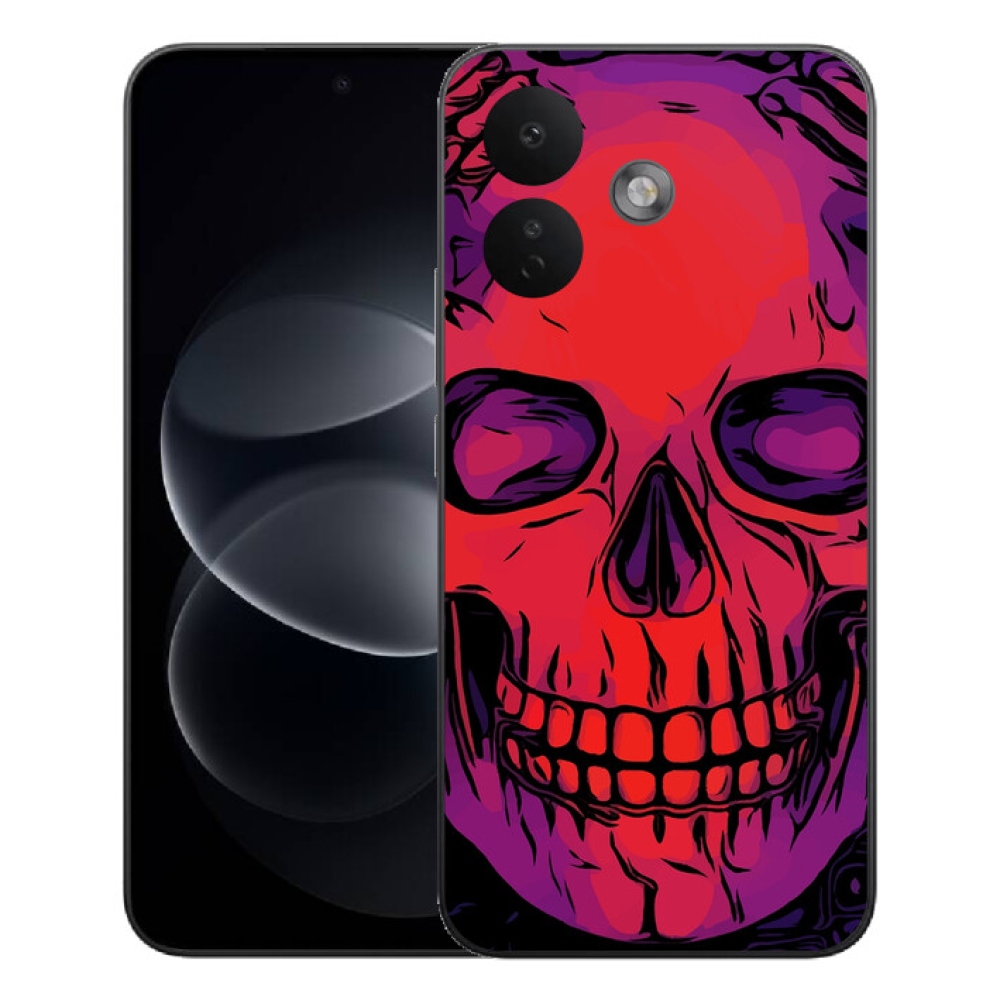 Gelový kryt mmCase na Xiaomi Redmi Note 17 Pro 5G - lebka