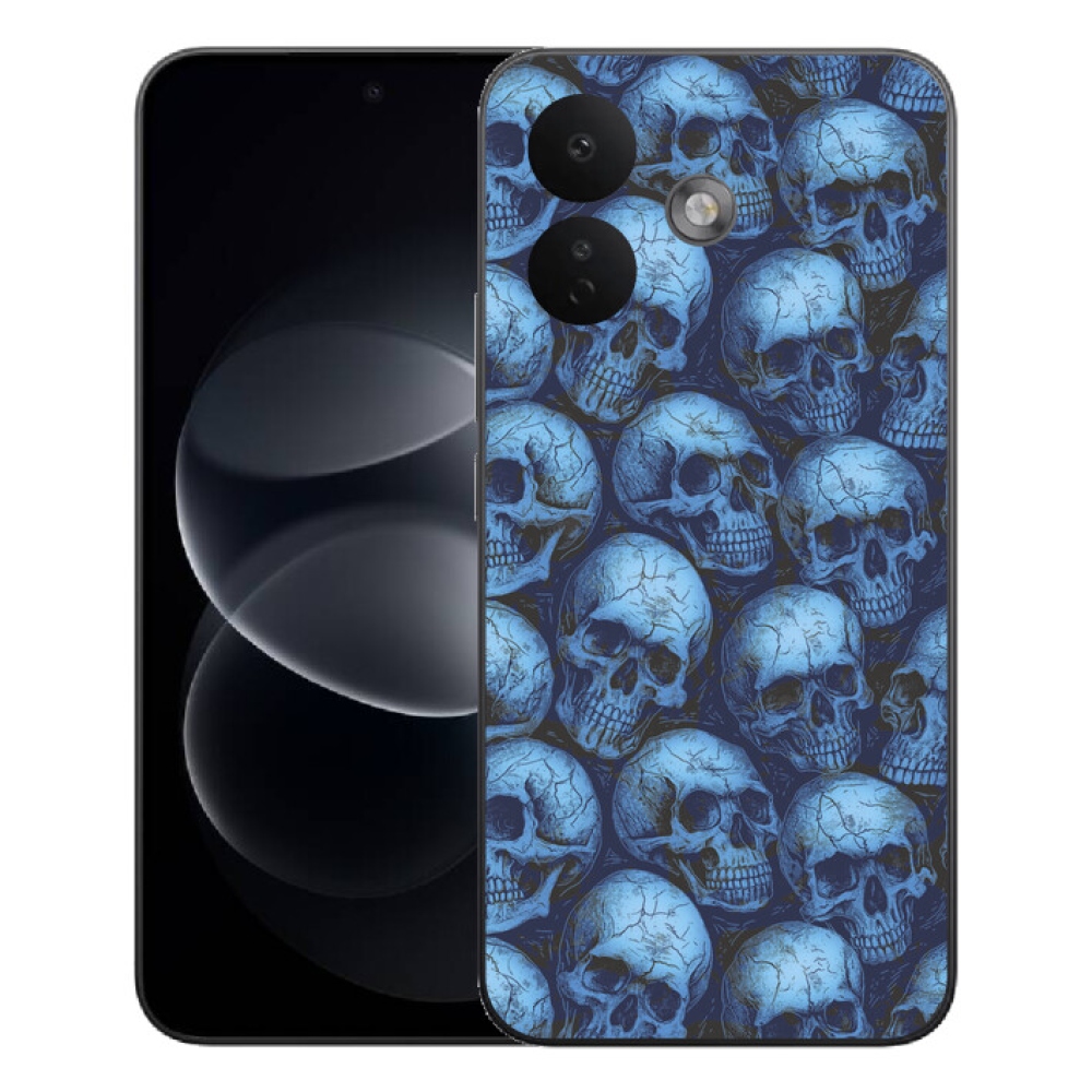 Gelový kryt mmCase na Xiaomi Redmi Note 17 Pro 5G - lebky