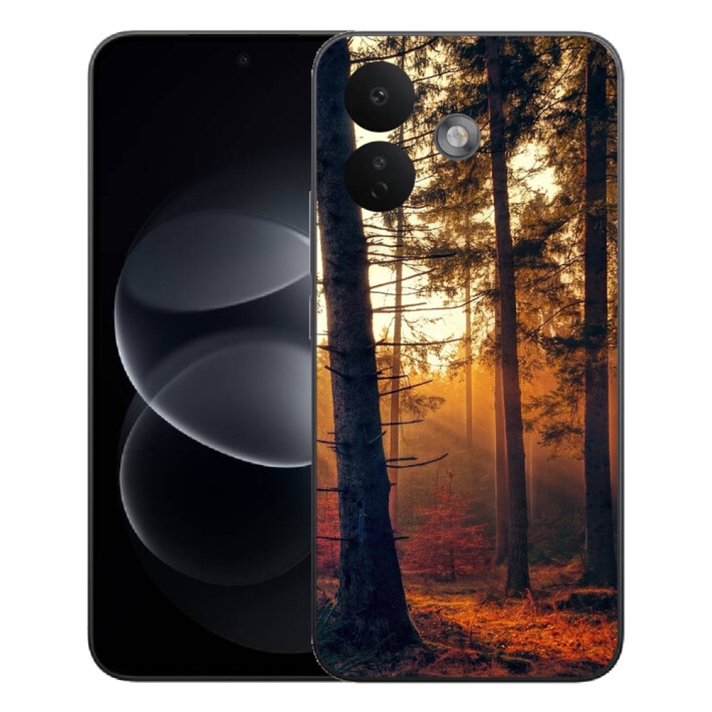 Gelový kryt mmCase na Xiaomi Redmi Note 17 Pro 5G - les